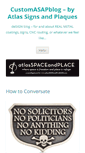 Mobile Screenshot of customasapblog.com